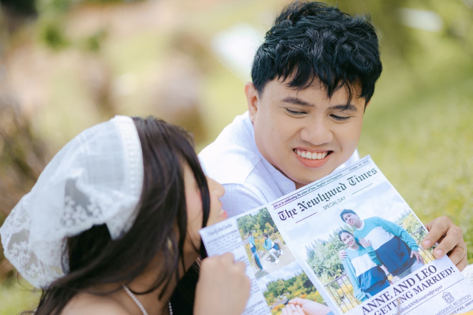 Reading the 'newspaper' together